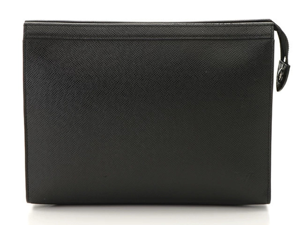 LOUIS VUITTON Pochette Voyage Taiga Ardoise Clutch Bag